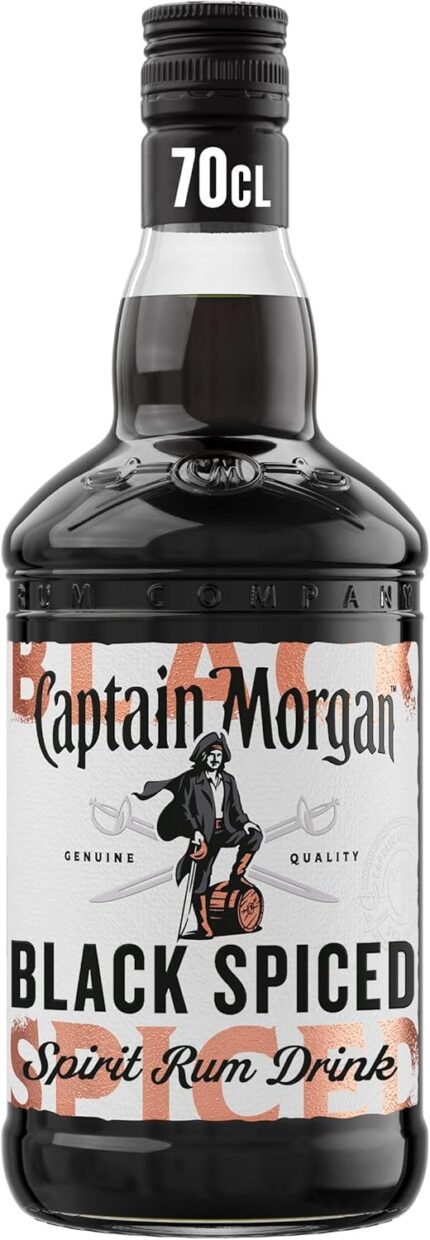 Captain Morgan Black Spiced spirit drink with Caribbean rum 70cl bottle