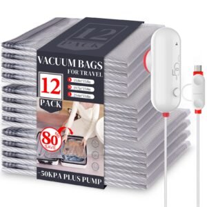 Vacbird VacEase Mini – 12 Vacuum Bags with USB Pump