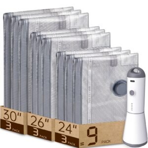 Vacbird Turbo X7 Pure – 9 Vacuum Bags with Rechargeable Pump