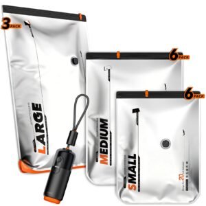 Vacbird VacEase Ultra Silver+ – 15 Vacuum Bags with Dual-Power Pump