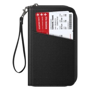 Vacbird Family Passport Organizer – Black